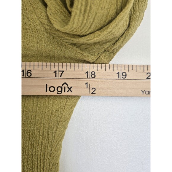 VTG Midi Dress Womens M‎ Green Y2K Cottagecore Peasant Milkmaid Babydoll Boho - Picture 7 of 7